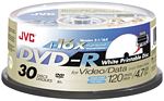 JVC VDR47GUP30 Printable 4.7 GB DVD-R 30-ct Spindle