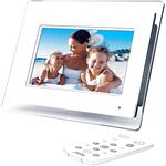 JWin JP147 7 Inch Digital Photo Frame With Built-In MP3 Player