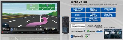 Kenwood DNX-7180 6.95 Inch LCD 2 DIN NAV/DVD RECEIVER MOBILE VIDEO/NAVIGATION W/ BLUETOOTH
