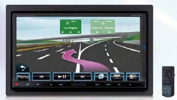 Kenwood DNX-7160 6.95 Inch 2-DIN Multimedia DVD Receiver With Navigation & Bluetooth 3 - 2V RCA Outs
