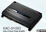 Kenwood KAC-9105D 1800 X 1 MONO CLASS D DIGITAL SUBWOOFER AMPLIFIER