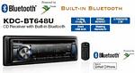 Kenwood KDC-BT648U MP3/CD RECEIVER W/ BLUETOOTH AND USB