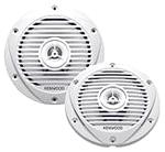 Kenwood KFC-1652MRW 6.5 Inch 2-Way Marine Speaker Black