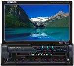 Single DIN 7 Inch Motorized Touchscreen Full Featured DVD Entertainment System