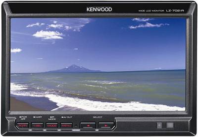 Kenwood LZ-612IR 1 PAIR OF 6.1 Inch WIDE REAR SEAT HEADREST MONITORS NEW for 2010!
