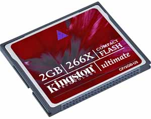 Kingston CF/2GB-U2 266x Ultimate Series 2GB CompactFlash Memory Card