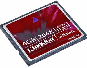 Kingston CF/4GB-U2 266x Ultimate Series 4GB CompactFlash Memory Card