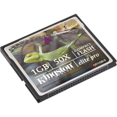Kingston CF/1GB-S Elite Pro Series CompactFlash Memory Card