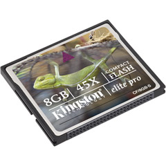 Kingston CF/8GB-S 45x Elite Pro Series 8GB CompactFlash Card