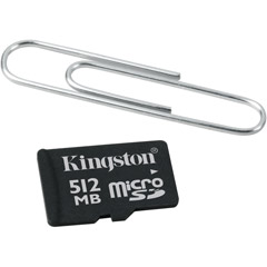 Kingston SDC/512 512MB microSD  Memory Card