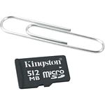 Kingston SDC/512 512MB microSD  Memory Card