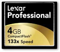 Lexar 4GB Professional 133X CompactFlash CF4GB-133-380