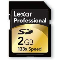 Lexar 2GB Professional SD Memory Cards SD2GB-133-380E