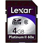 Lexar 4GB Platinum II 60x Secure Digital High Capacity SD4GB-60-664