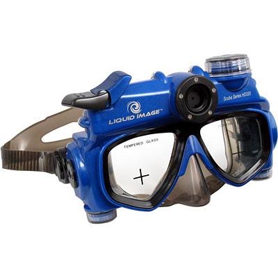 Liquid Image Scuba Dive Mask with HD 720P 1280x720 video, 30 fps, 5.0MP Underwater Digital Camera Large