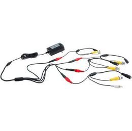 LOREX ACC1511 4-IN-1 POWER ADAPTER WITH 4 6-PIN DIN TO BNC Power Cables for Security Cameras