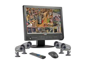 Lorex L19WD804321 19  LCD 8-Channel Surveillance System with 4 Color Cameras and 320 GB Hard Drive