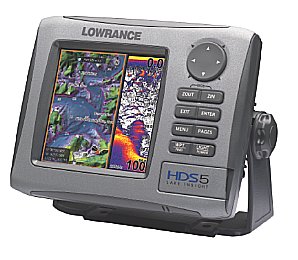LOWRANCE HDS5 NAUTIC INSIGHT 50/200 KHZ FISHFINDER 000-0140-20