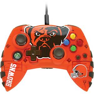 Mad Catz NFL-CLB047261/04/1 NFL Controller for Xbox 360 - Cleveland Browns