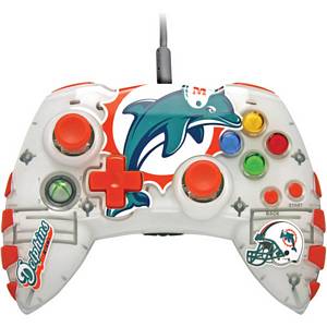 Mad Catz NFL-MID047261/04/1 NFL Controller for Xbox 360 - Miami Dolphins