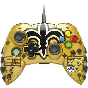 Mad Catz NFL-NOS047261/04/1 NFL Controller for Xbox 360 - New Orleans Saints