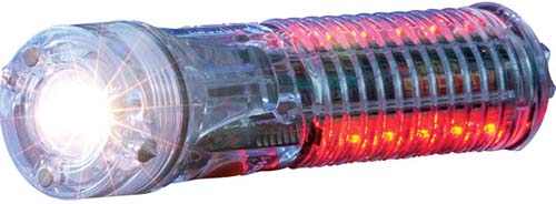Maxsa 20015 Super bright flashlight with red LED emergency flashers