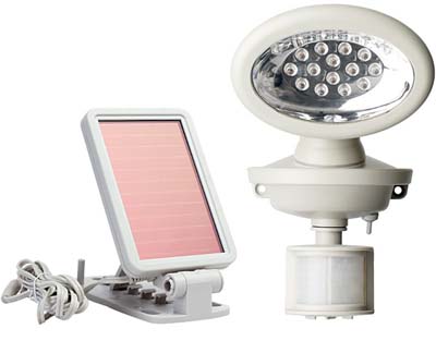 Maxsa 40217 Motion-Activated 14 LED Security Solar Powered Floodlight