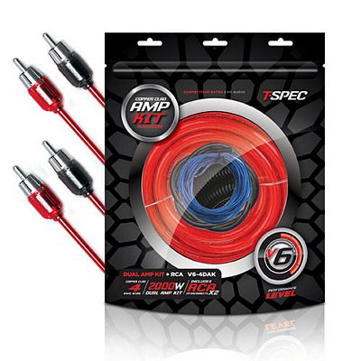 Metra V6-4DAK TSPEC 4 GA DUAL AMP KIT CCA