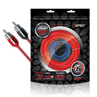 Metra V6-8RAK TSPEC 8 GA AMP KIT W/ RCA CCA