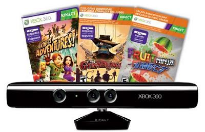 XBox 360 Kinect Adventures, Gunstringer/Fruit Ninja Kinect Sensor Bundle