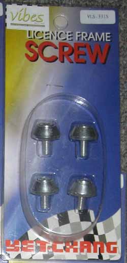 Vibes Silver Aluminum License Plate Screws Free with Orders Over $20