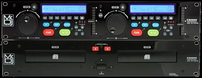 MR DJ CD-6800 Professional DJ CD/MP3 Player with Dual Disc Drive and Remote Control