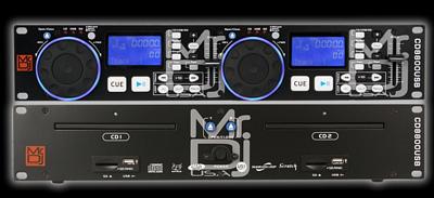 MR DJ CD-8800USB Dual CD, MP3, USB, SD Card Player with Scratch