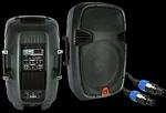MR DJ PBX-2110PKG 2-12 Inch 1600W Portable Passive Full Range Speakers with LCD Screen for USB/SD Control Pr