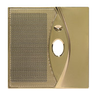 M & S Systems DMC-10DFBB-4 Door Station Faceplates (4-pack) (Bright Brass)