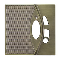 M & S Systems DMC-10PFAB-4 Patio Station Faceplates (4-pack) (Antique Brass)
