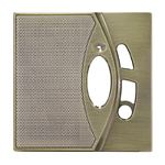 M & S Systems DMC-10PFAB-4 Patio Station Faceplates (4-pack) (Antique Brass)