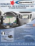 Myron Davis NV7SLG1 7 Inch Subaru Legacy / Outback Vehicle Specific In-Dash Navigation with Bluetooth