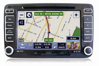 Myron Davis NV7VWU1 7 Inch 2005-2011 VW CC /GTI / PASSAT / GOLF / EOS / TIGUAN / JETTA Vehicle Specific In-Dash Navigation with Bluetooth