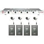Nady 401X-QUAD-LT/A/B Four-Channel Professional VHF Wireless Lavalier Microphone System