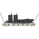 Nady 401X-QUAD-LT/E4/F Four-Channel Professional VHF Wireless Lavalier Microphone System