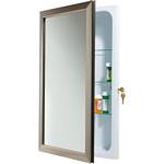 Nutone 625N244SNCL Satin Nickel Locking/Recessed Bath Cabinet