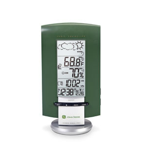 Oregon Scientific BAR122 John Deere Wireless Long-Range Weather Forecaster with Self-Setting Atomic Clock w/John Deere HAT