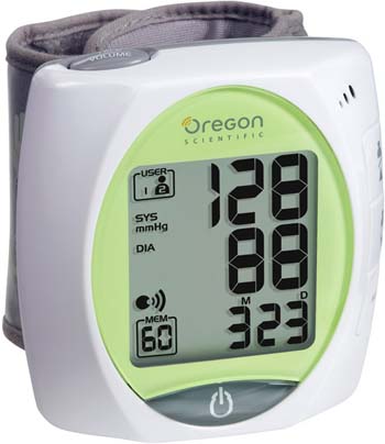 Oregon Scientific BPW-810 Talking Wrist Blood Pressure Monitor with 2 Inch LCD