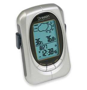 Oregon Scientific EB313HG Hand-Held Weather Forecaster With Alarm Clock
