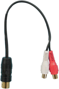 PAC AAI-ALPM Auxiliary Audio Input RCA Cable (For Aftermarket Alpine M-Bus Deck)
