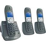 Philips CD4453B CD445 Series Cordless Phone With Digital Answering Machine - 3 Handsets 