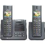 Philips SE4552B/17 DECT 6.0 Enhanced High Definition Voice Cordless Phone With Answering System - 2 Handsets