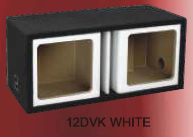 Atrend 10DVK-WHITE Dual 10 Inch Ported L5/L7 Subwoofer Box