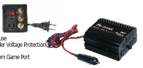 Power Acoustik INV-3GP 300 Watt 12 Volt Power Inverter with game port